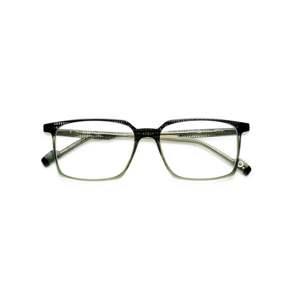 Etnia Barcelona Geometrische vierkante bril in zwart en groen Black Heren