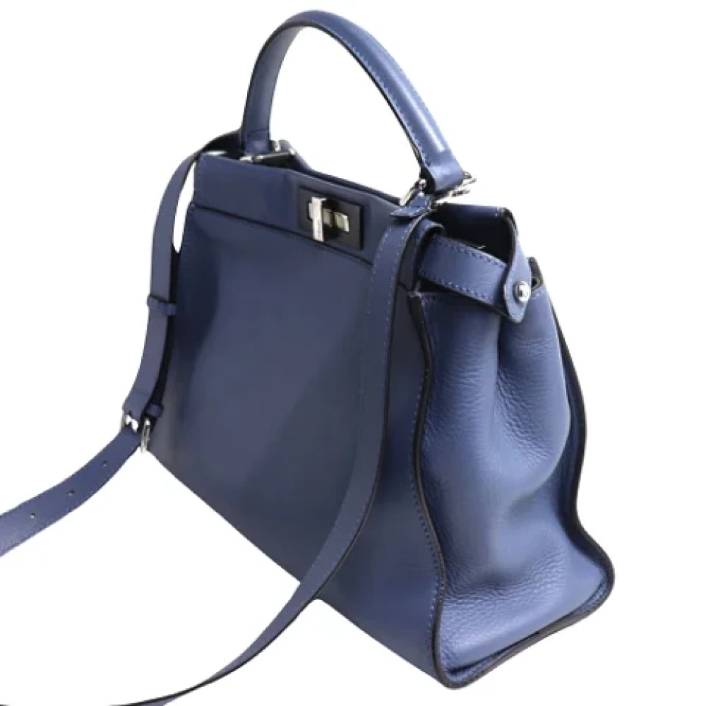 Fendi Vintage Pre-owned Leather fendi-bags Blue Dames