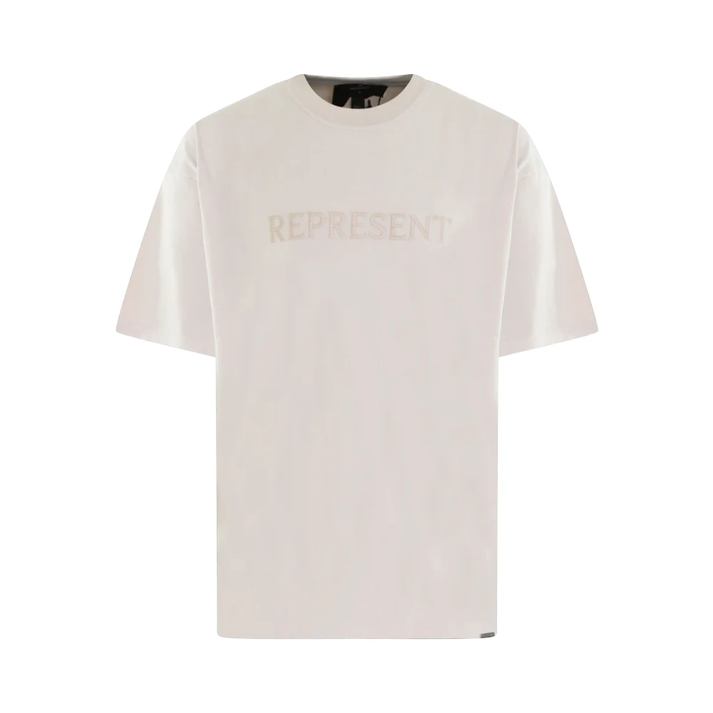 Represent Men's Gray T-Shirts, Xl, Embroidered Serif T-Shirt Grey