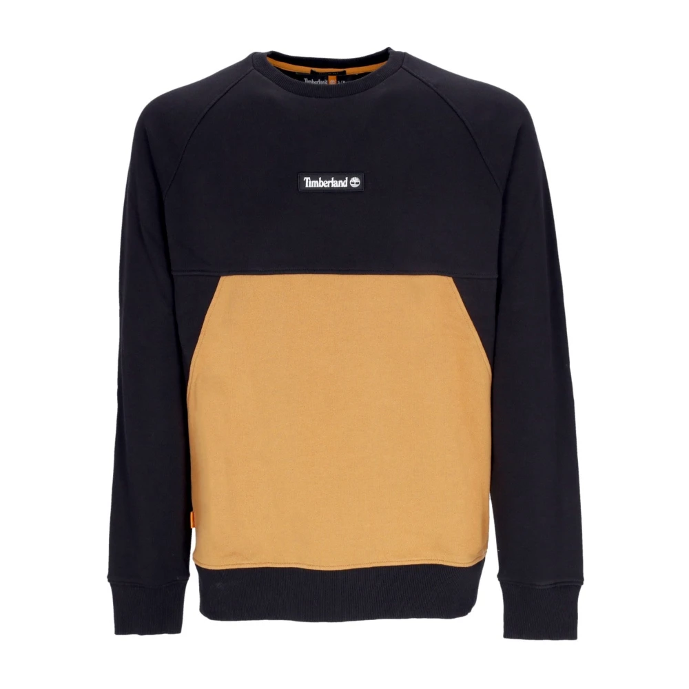 Timberland Zwarte Crewneck Sweatshirt CutSew Stijl Black Heren