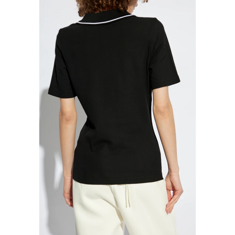 Moncler Katoenen polo Black Dames