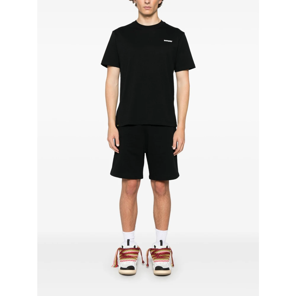 Barrow T-shirt van katoen met logo-print Black Heren