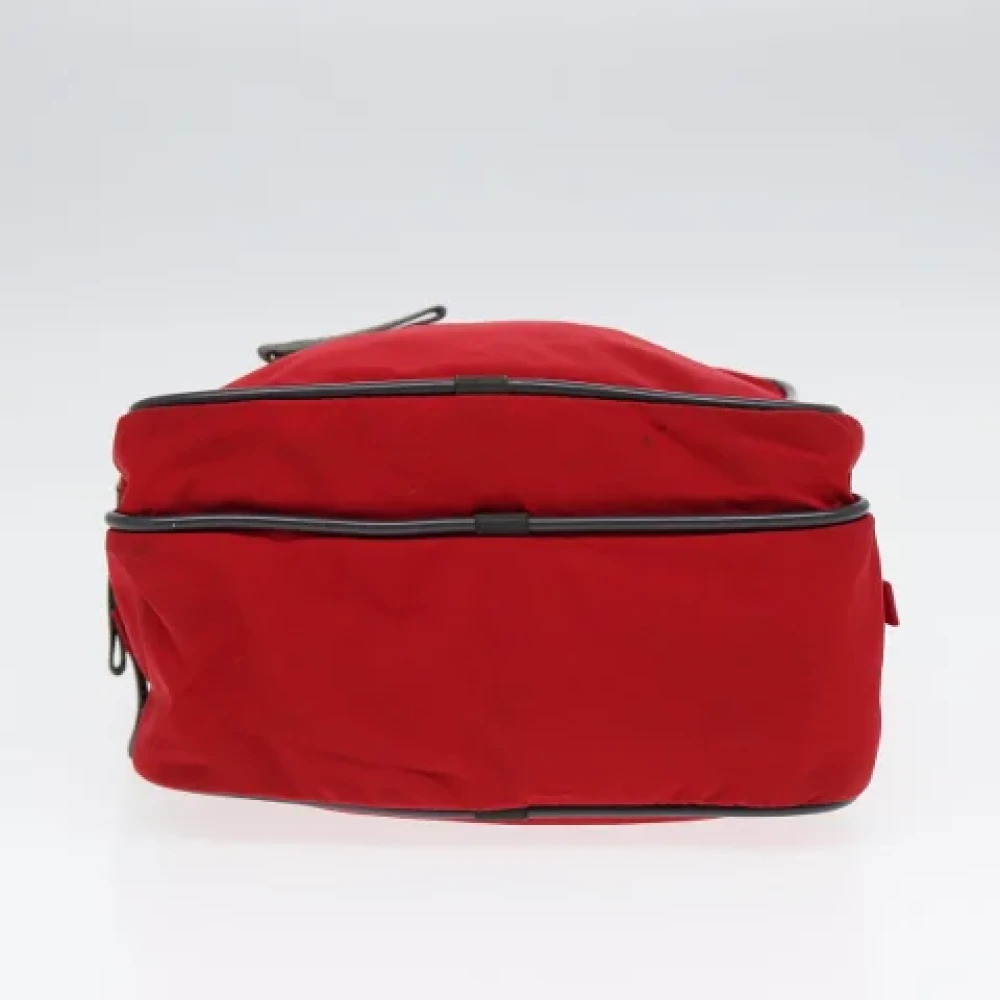 Prada Vintage Pre-owned Nylon handbags Red Dames
