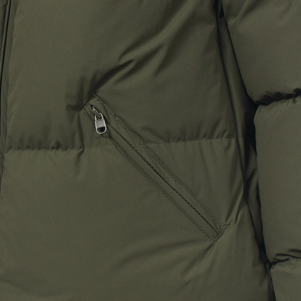 Aspesi Hooded Down Jacket Green Dames