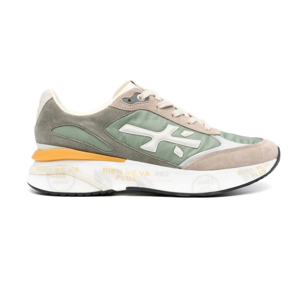 Premiata Groene Sneaker voor Stijlvolle Outfits Heren Schoenen