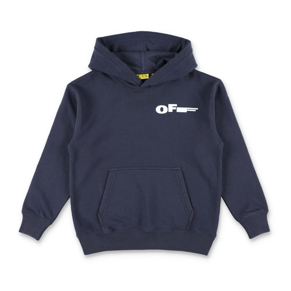 Off White Boys Blue Type Hoodie - Kids Sweatshirts - 6 Y - Kids