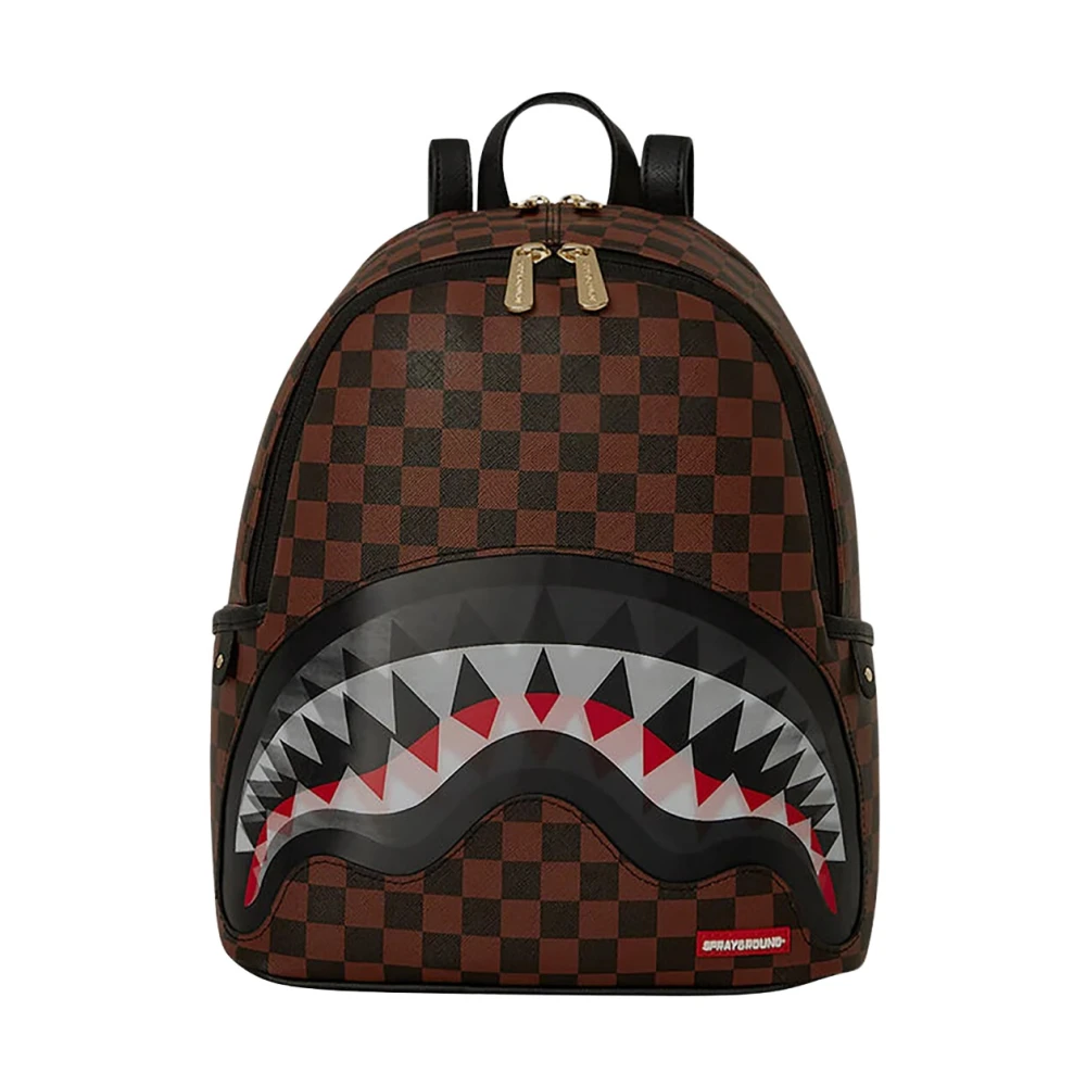 Sprayground Unisex Brown Backpacks, One Size, Lenticular Chomp Savage Backpack