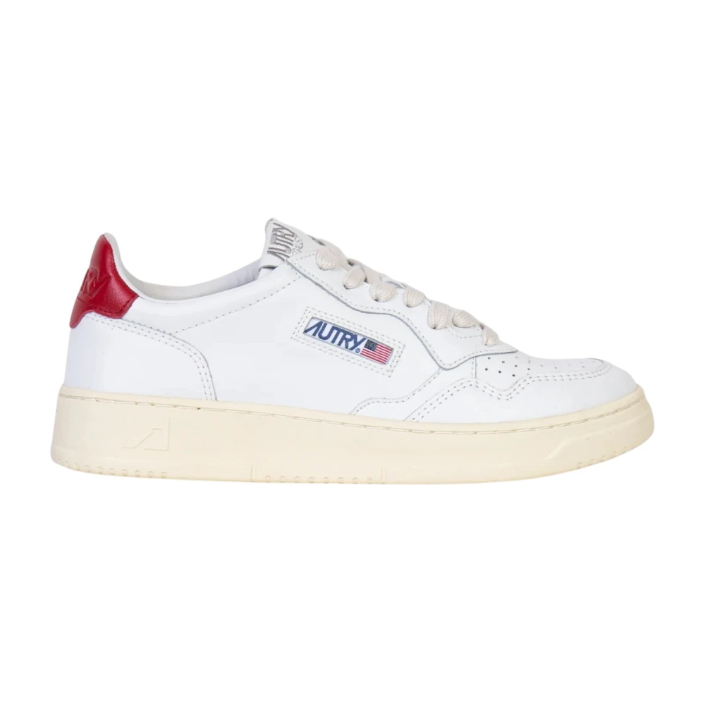 Autry White Medalist Low - Female - Sneakers - 6 Uk - Shoes