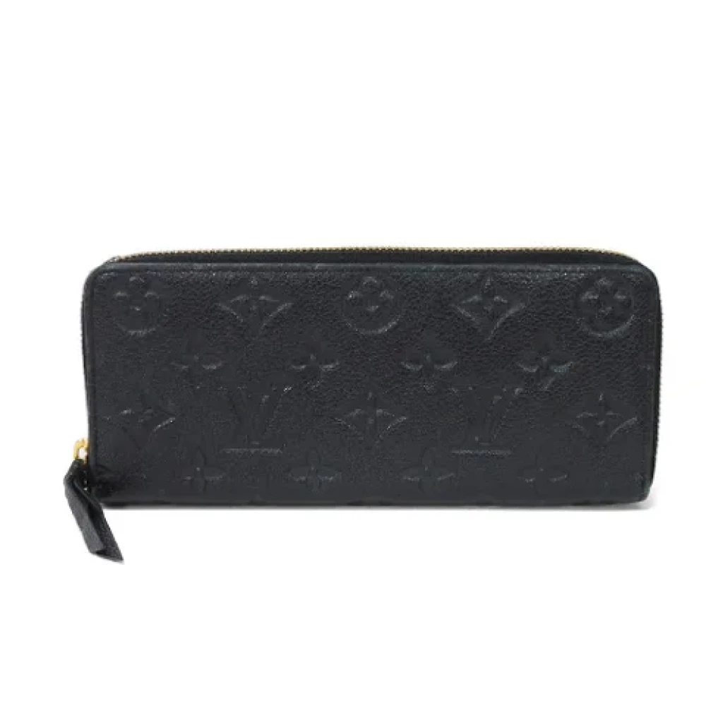 Louis Vuitton Vintage Pre-owned Leather wallets Black Dames