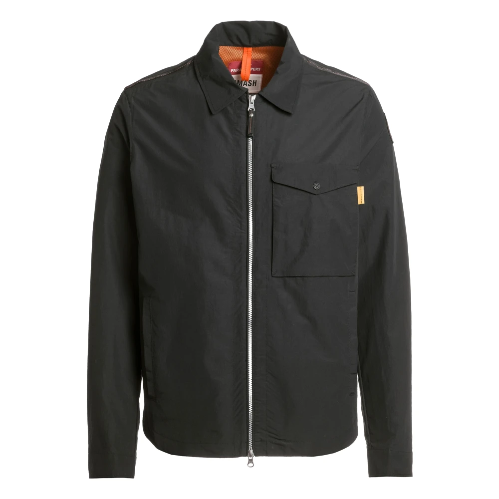 Parajumpers Men's Black Rayner Overshirt - Light Jackets - S - Jackets