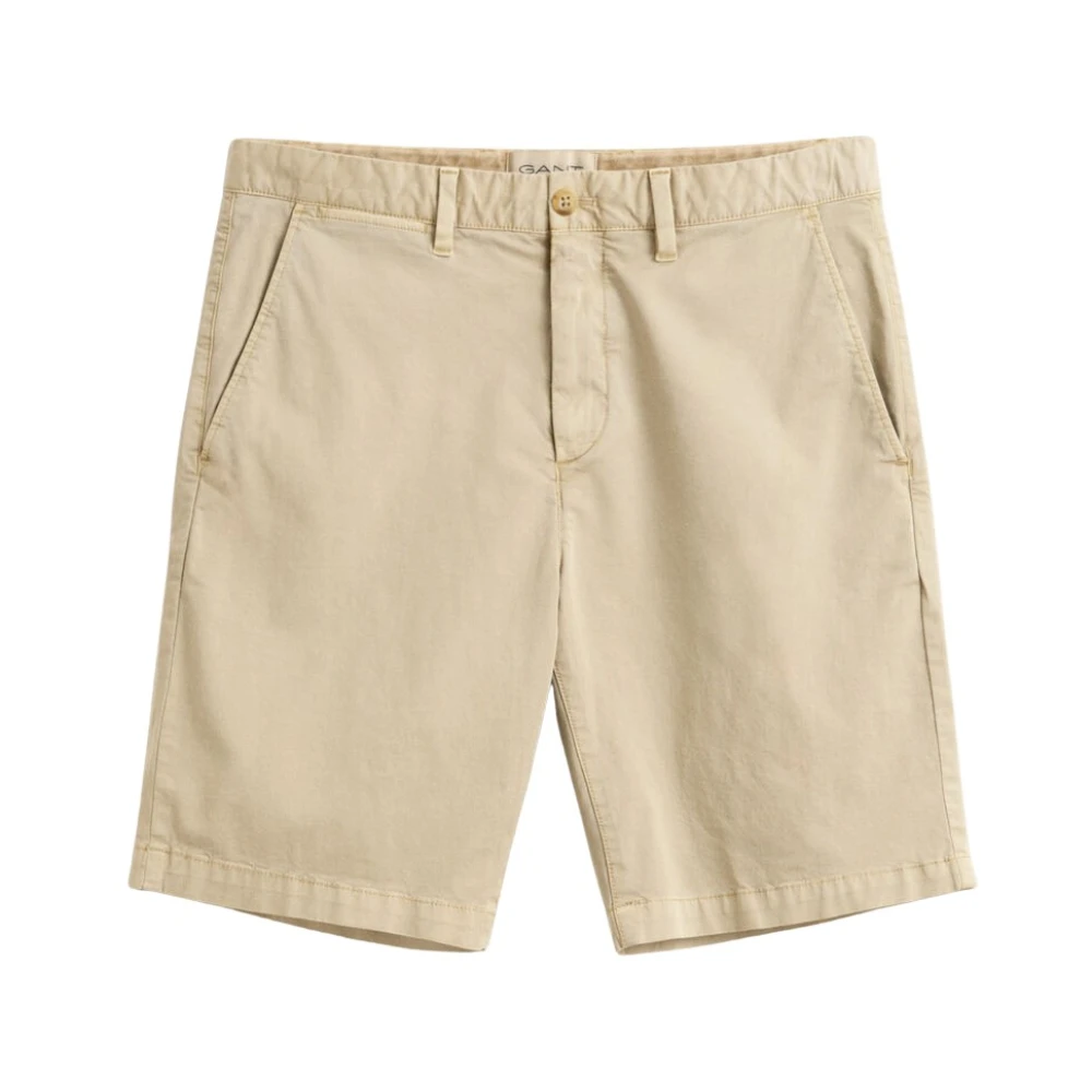 Gant Beige Sunfaded Chino Shorts - Male - Casual Shorts - W33 - Shorts