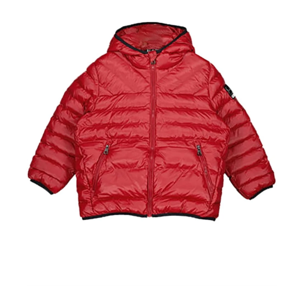 Emporio Armani Ea7 Boys Red Bomber Jacket For Kids - Winter Jackets - 8 Y - Kids