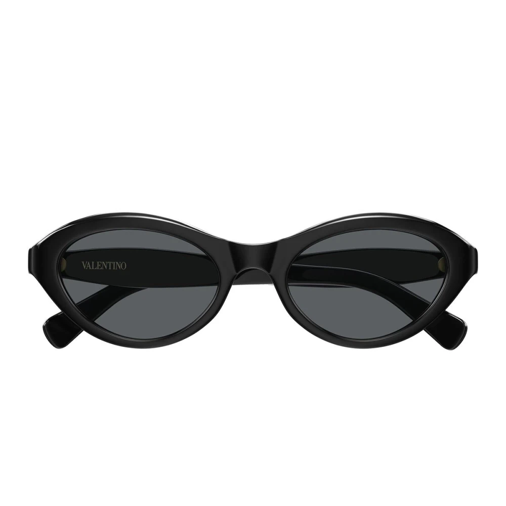 Valentino Unisex Black Cat-Eye Sunglasses - Sunglasses - 52 Mm - Accessories