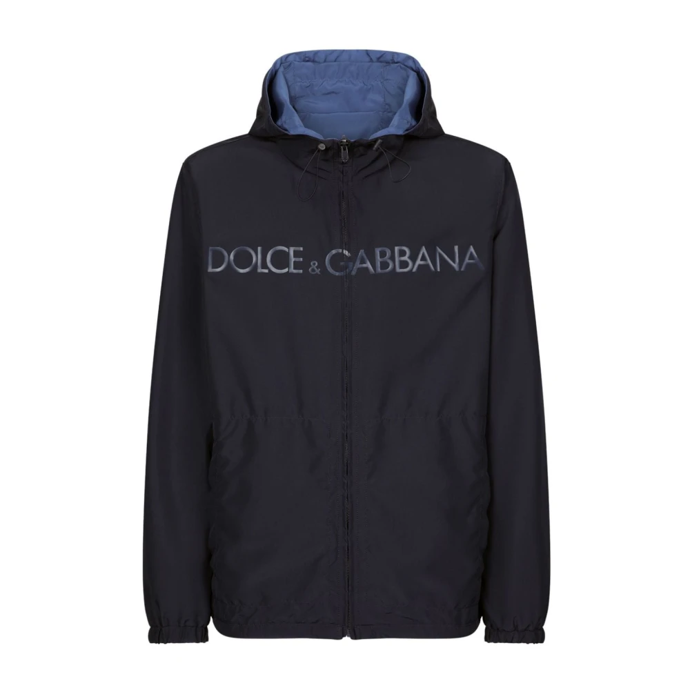 Dolce & Gabbana Blauwe Parka Herenmode Blue Heren