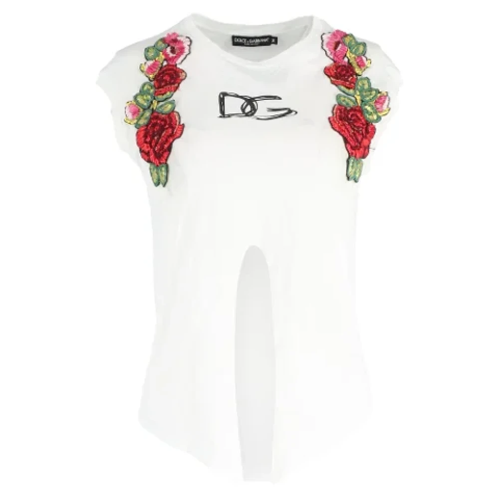 Dolce & Gabbana Pre-owned Cotton tops White Dames