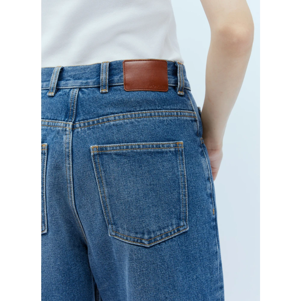 Moncler Klassieke Cropped Jeans Blue Dames