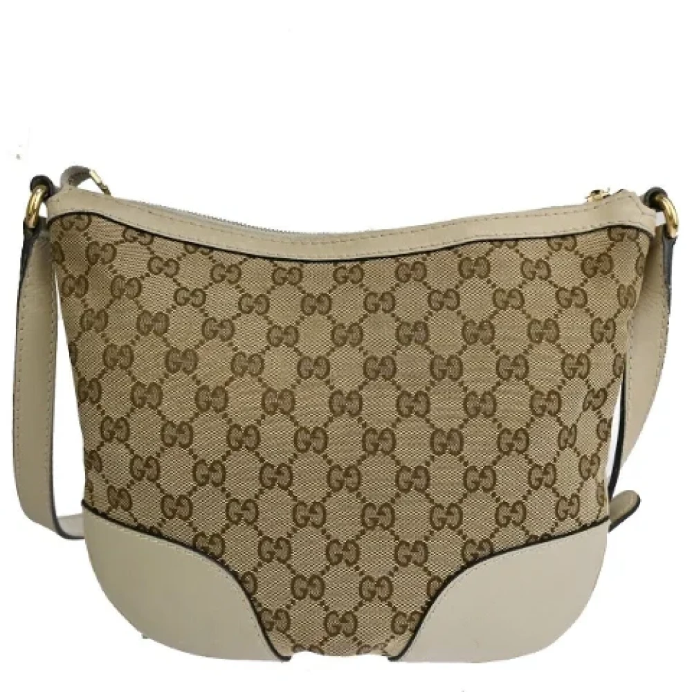 Gucci Vintage Pre-owned Canvas gucci-bags Beige Dames