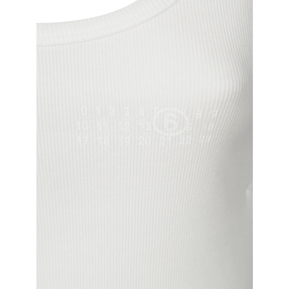 MM6 Maison Margiela Hook-Eye Tank White Dames