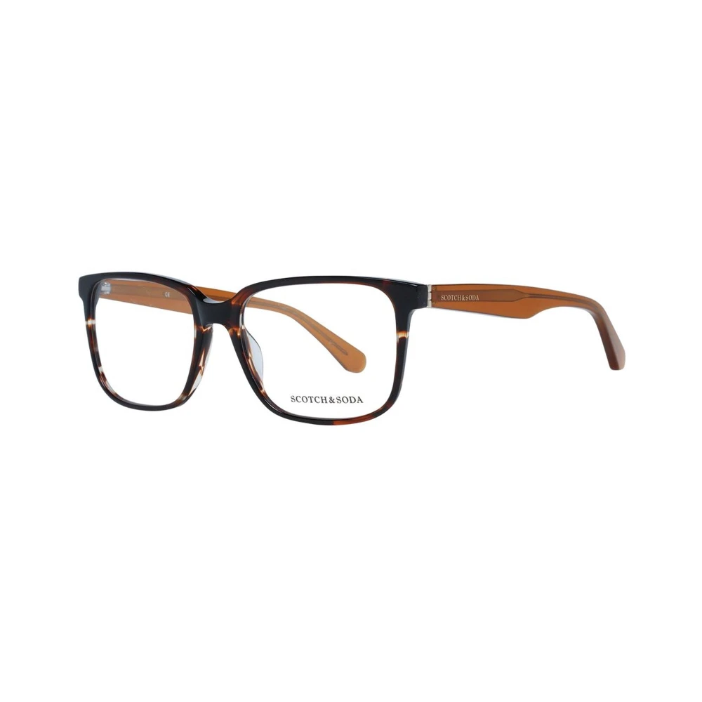 Scotch & Soda Bruine Rechthoekige Optische Monturen Brown Heren