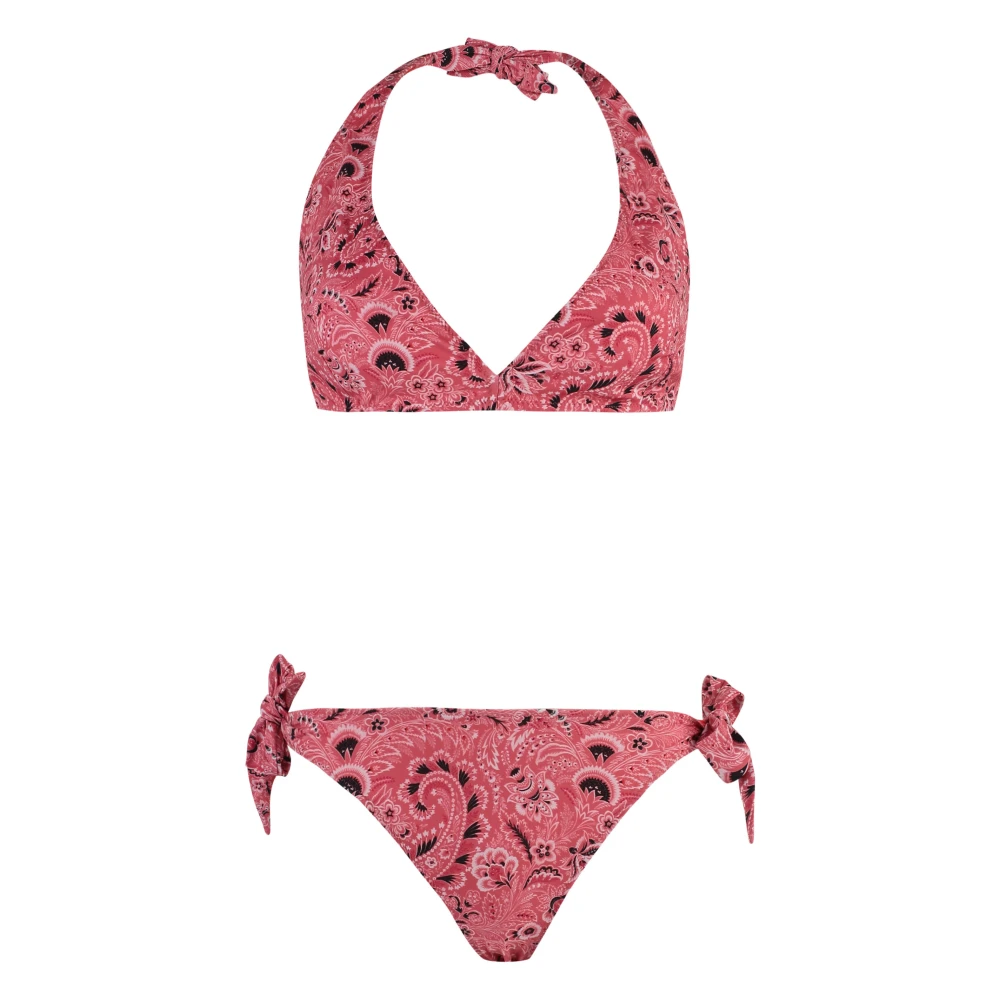 ETRO Paisley Print Driehoek Bh Bikini Red Dames