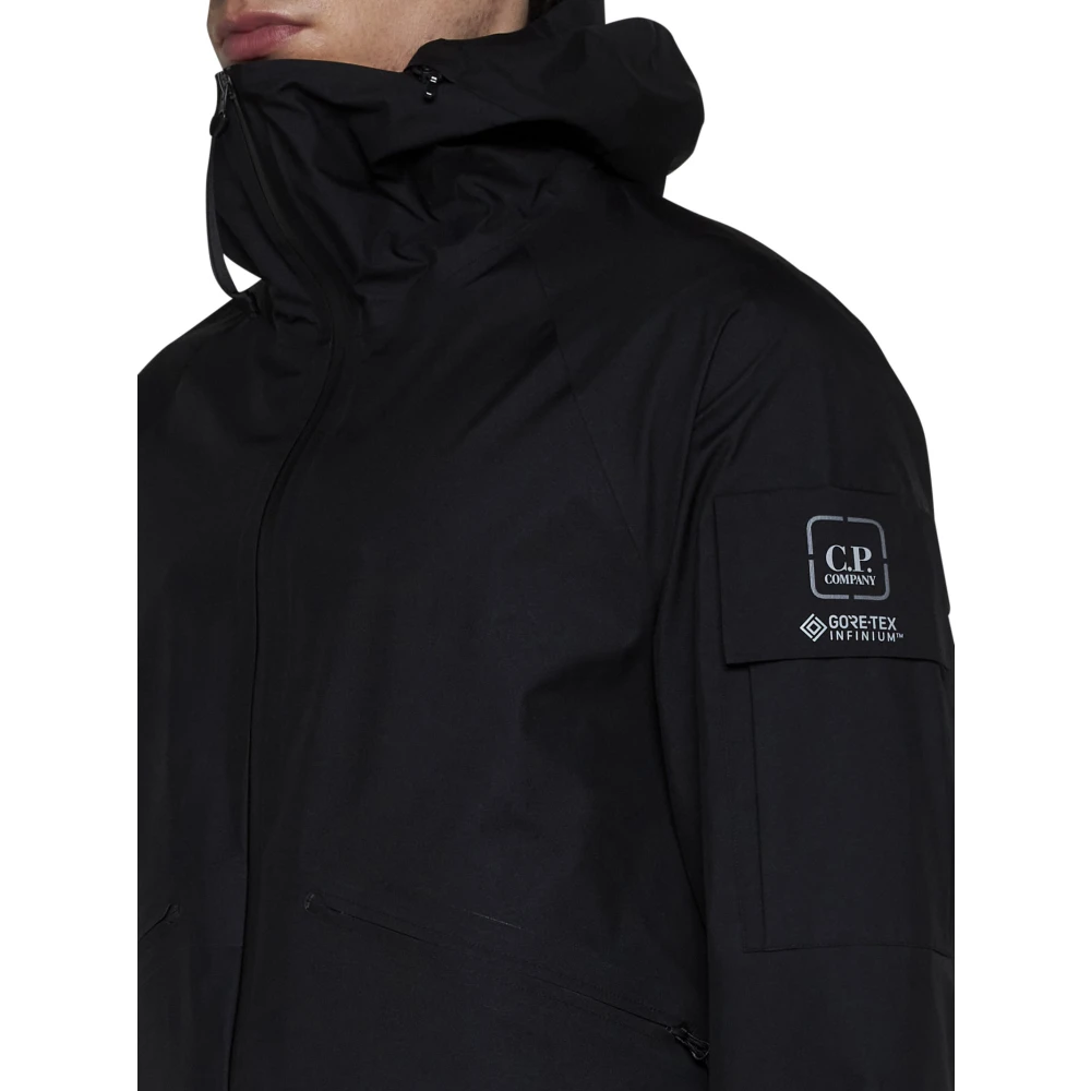 C.P. Company Zwarte Waterdichte Gore-Tex Metropolis Jas Black Heren