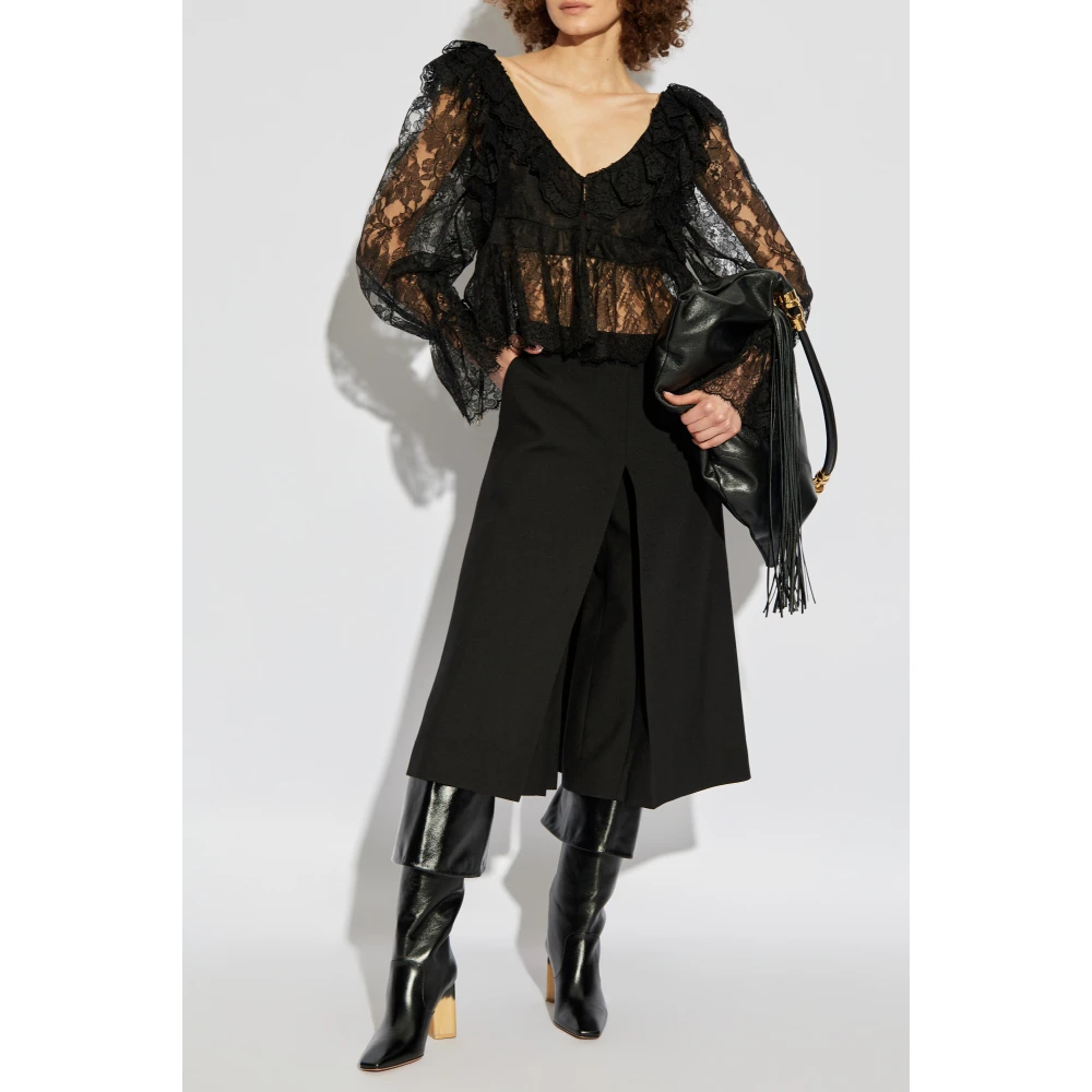 Chloé Kanten top Black Dames