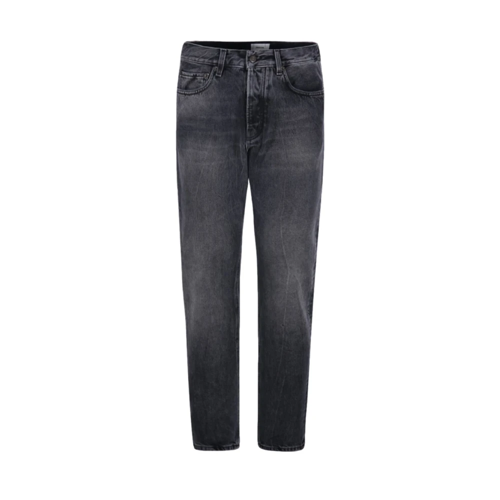 Haikure Zwarte Slim Fit Jeans met Distressed Effect Black Heren