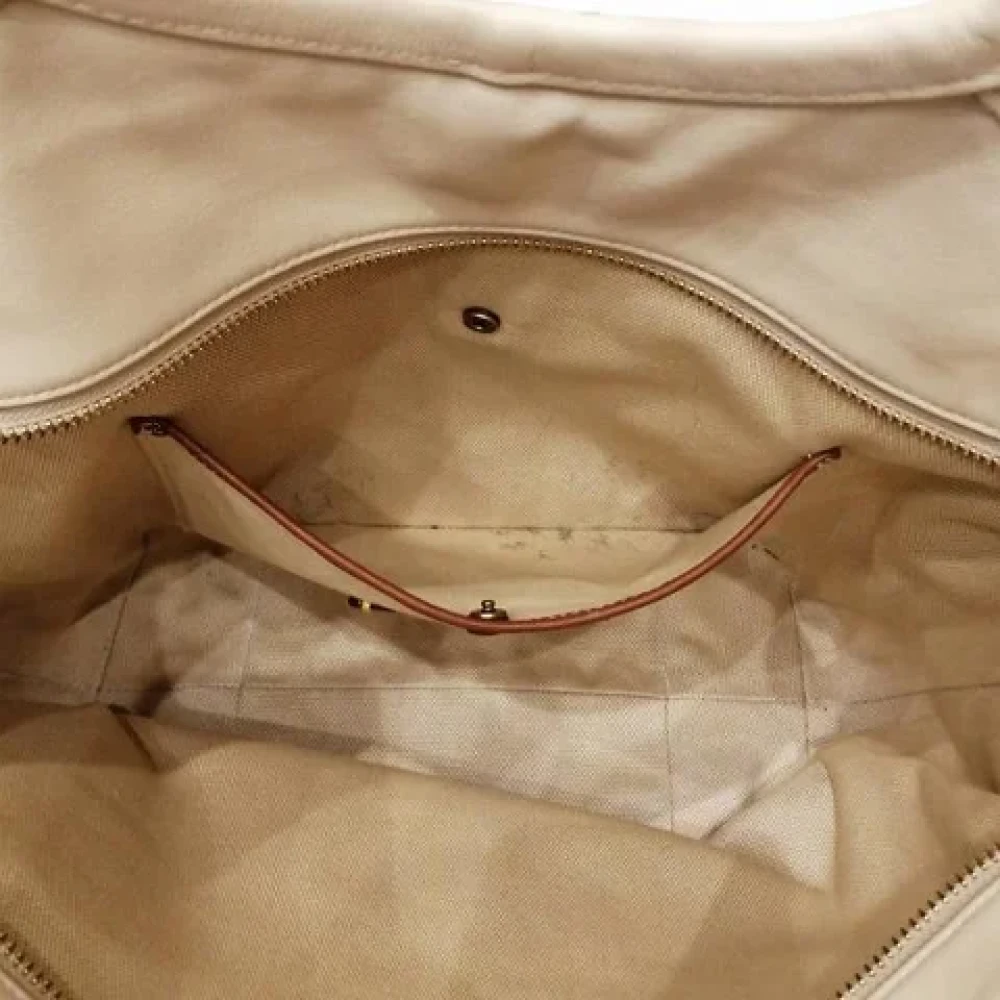 Coach Pre-owned Leather handbags Beige Dames