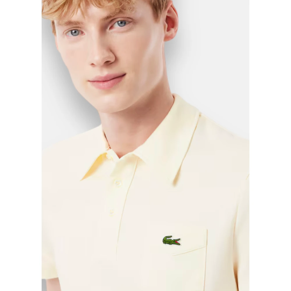 Lacoste Vintage Slim Fit Katoenen Polo White Heren