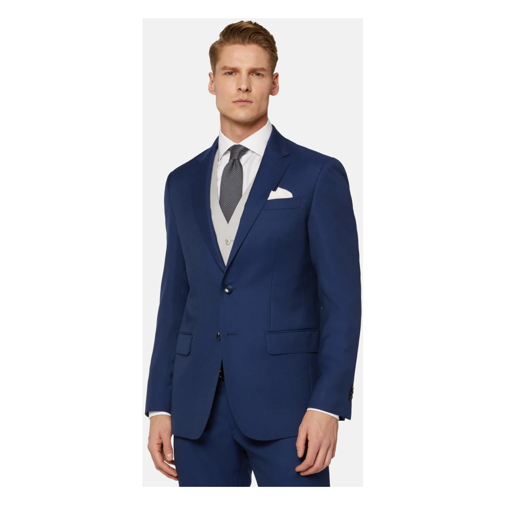 Boggi Milano Pak Zuivere Wol Blue Heren