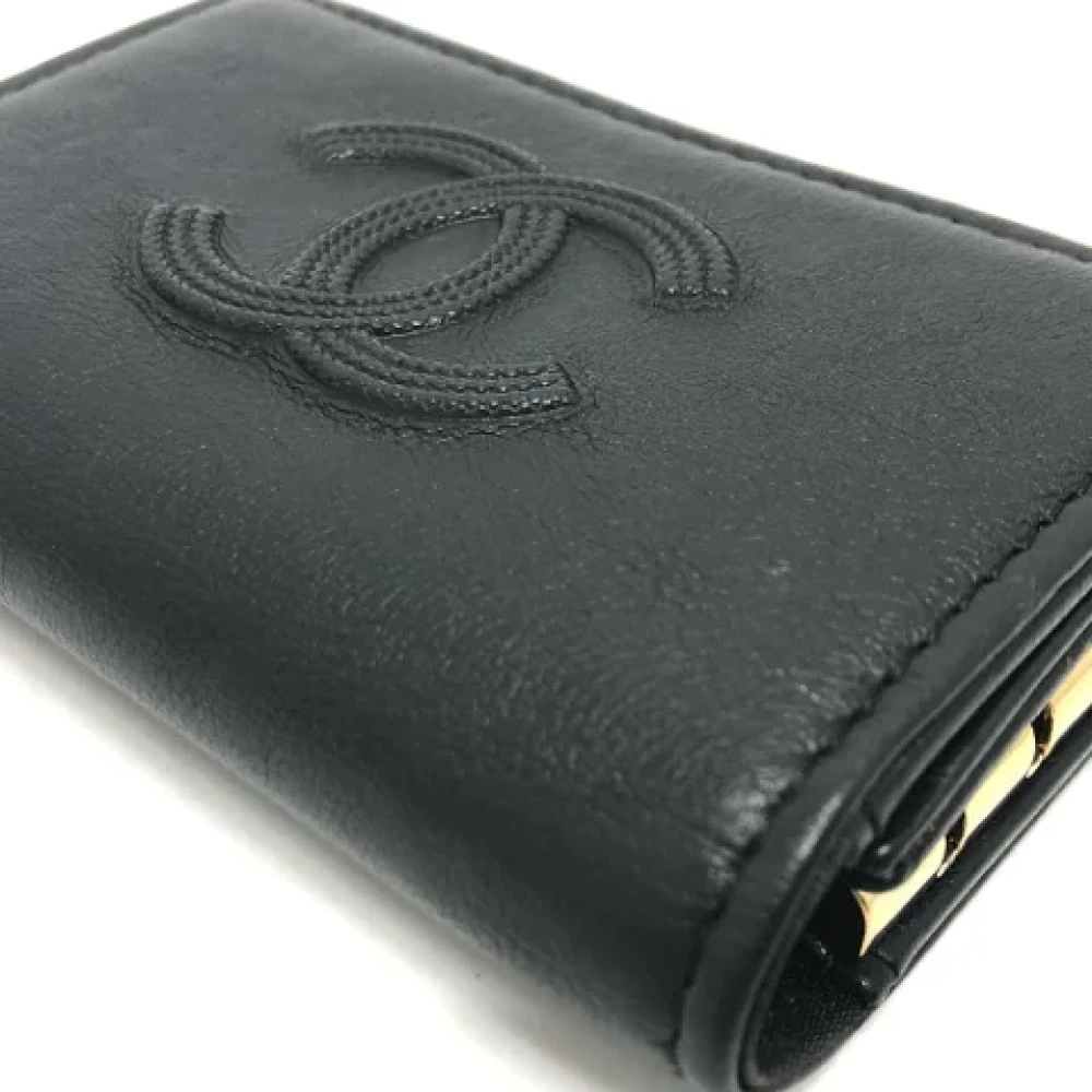 Chanel Vintage Pre-owned Leather key-holders Black Dames