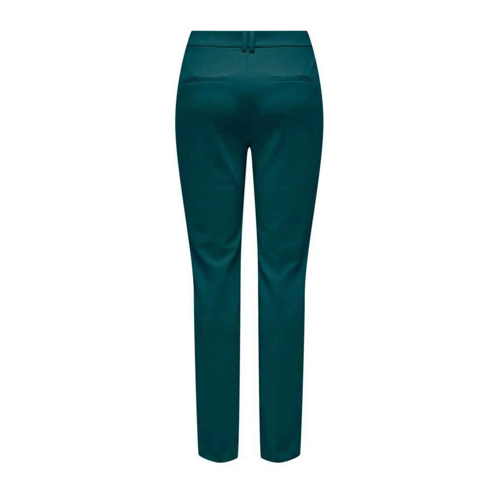 Only Groene polyester sigarettenbroek Green Dames
