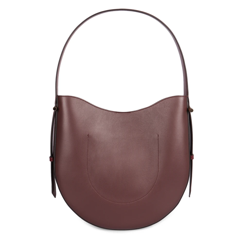 Victoria Beckham Leren Hobo Tas met Top Handvat Red Dames