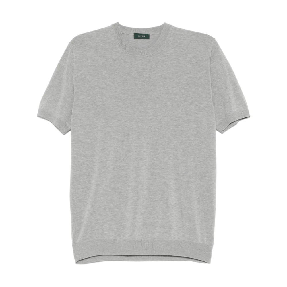 Zanone Grijze T-shirts en Polos Gray Heren