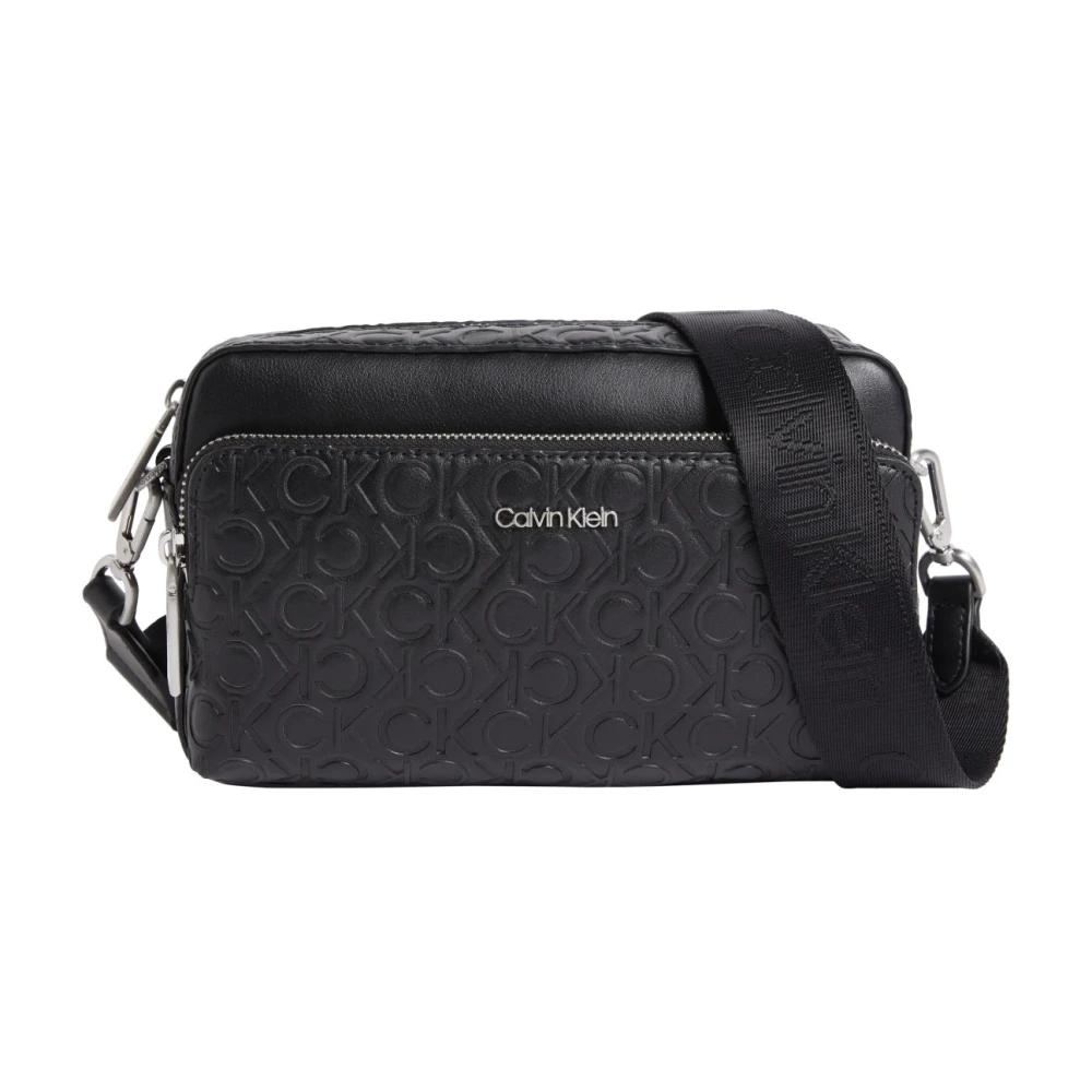 Calvin Klein Svart Cross Body Väska för Kvinnor Black, Dam