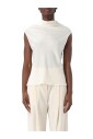 haut-elegant-sans-manches-a-volants-jaune