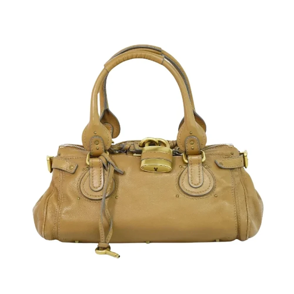 Chloé Pre-owned Leather handbags Yellow Dames