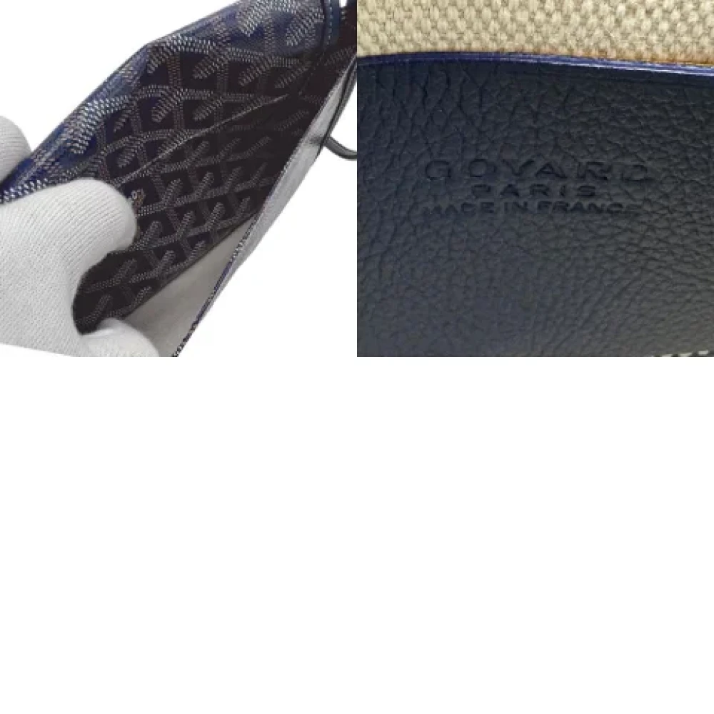 Goyard Vintage Pre-owned Canvas crossbody-bags Blue Dames