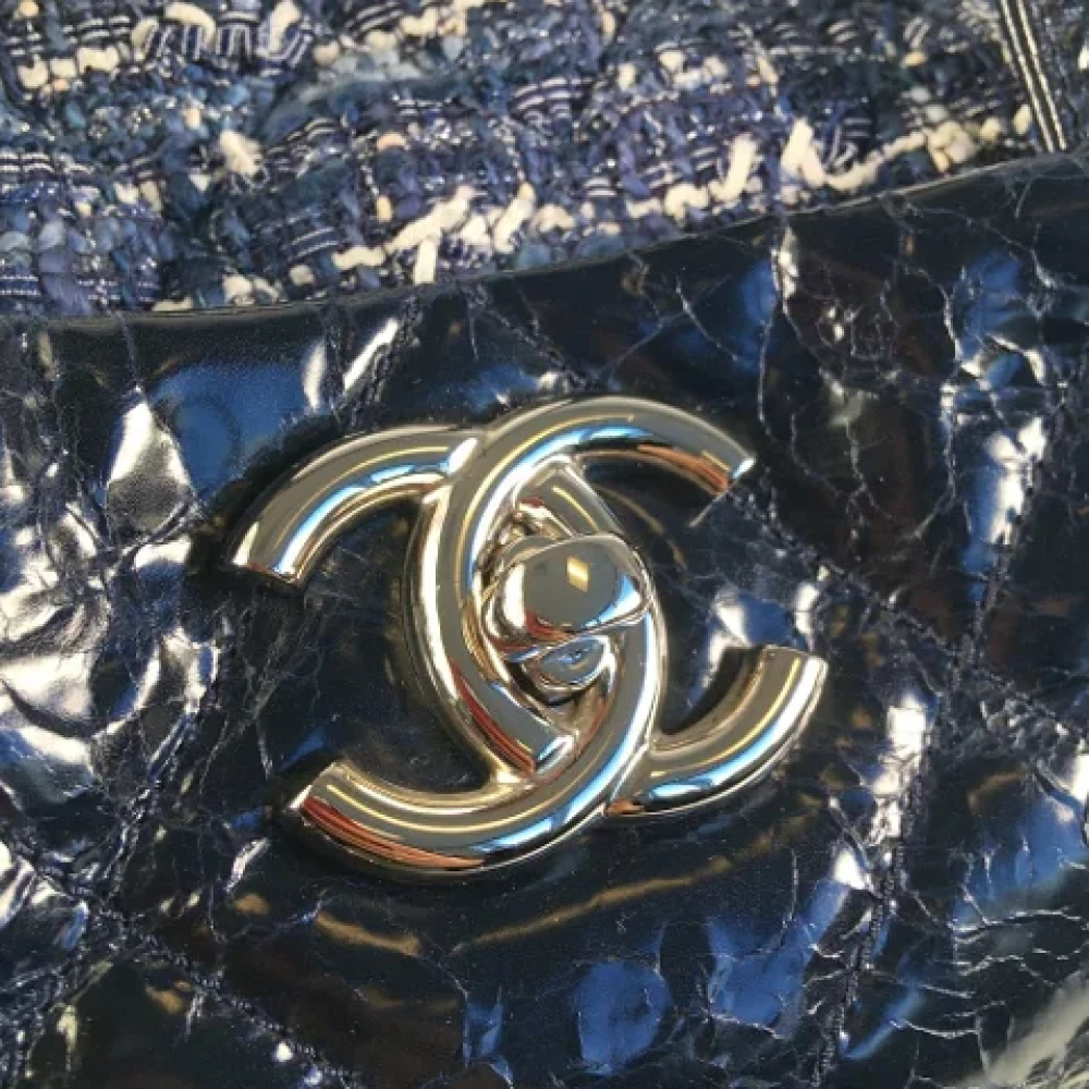 Chanel Vintage Pre-owned Fabric handbags Blue Dames