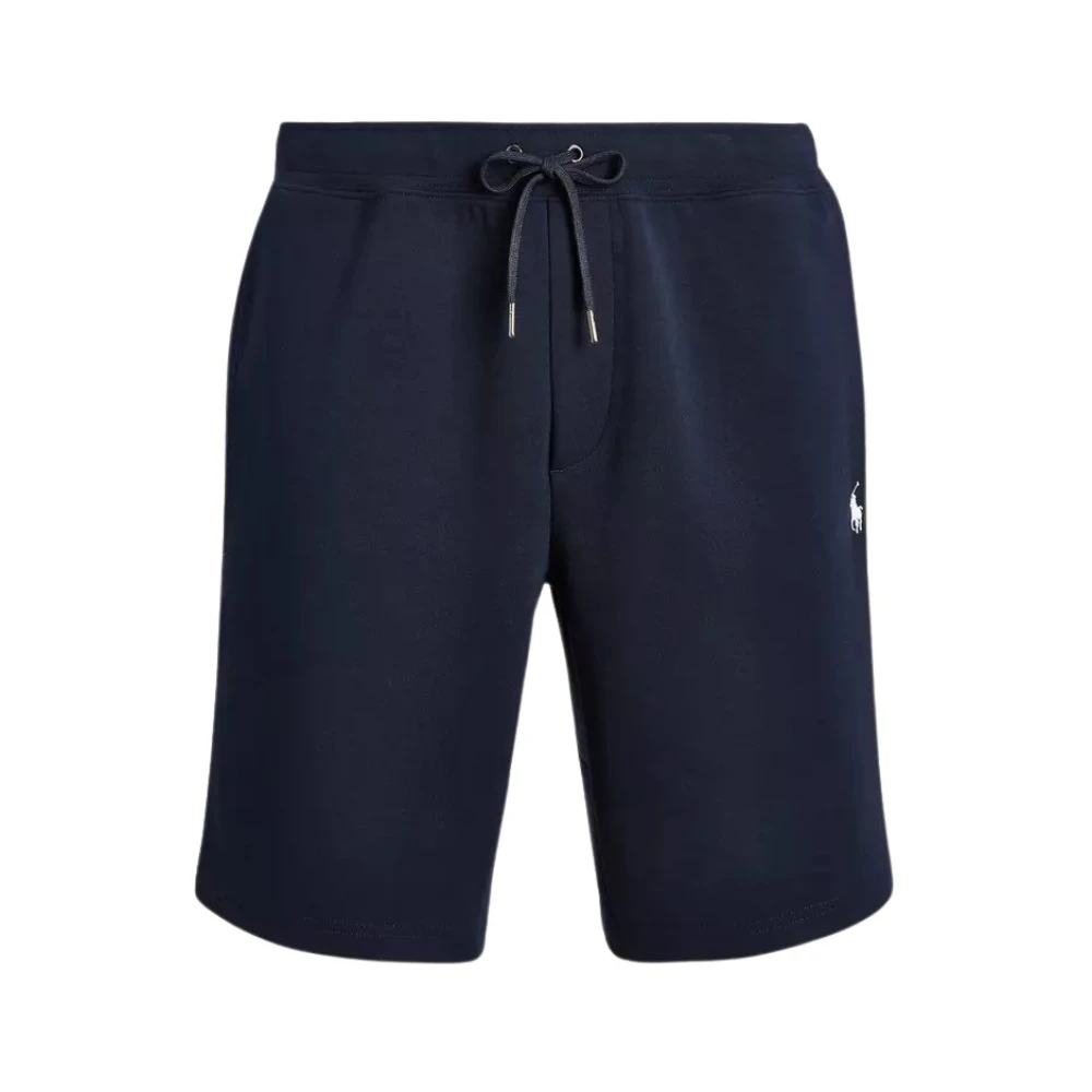 Ralph Lauren Marinblå Polo Shorts med Broderad Logotyp Blue, Herr