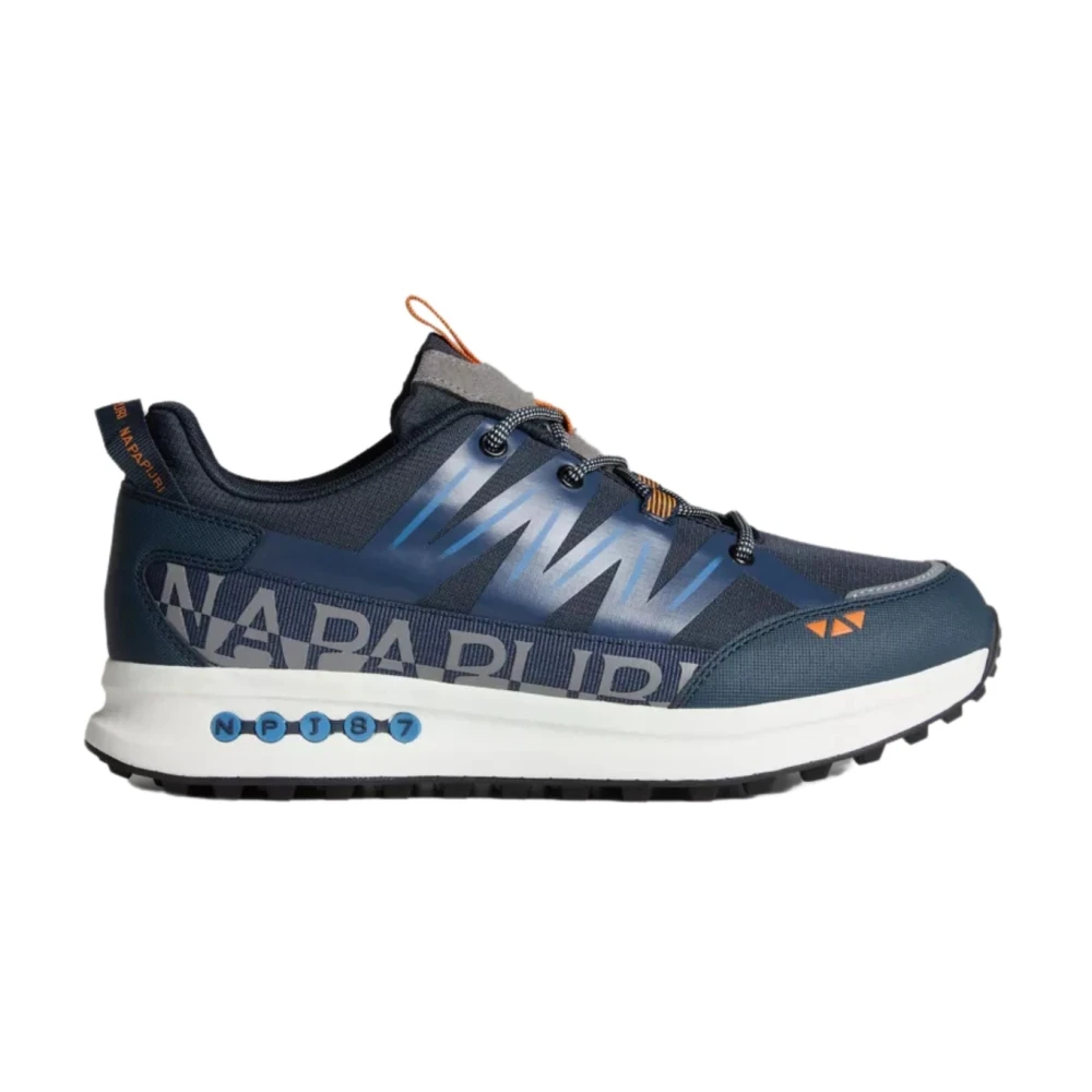 Napapijri Men's Blue Urban Trainers In Slate - Sneakers - 9 Uk - Shoes