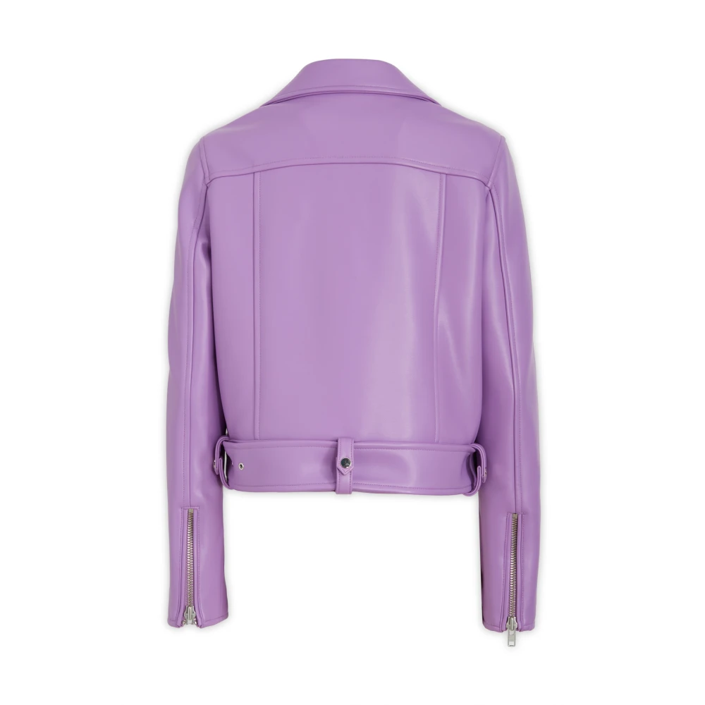 Stand Studio Stijlvolle leren jassen voor mannen en vrouwen Purple Dames
