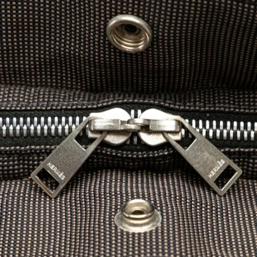 Hermès Vintage Pre-owned Canvas backpacks Gray Dames