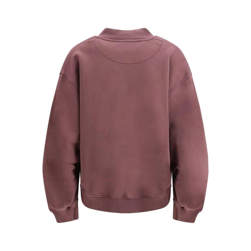 The Attico Moderne V-hals Cropped Sweatshirt Purple Dames