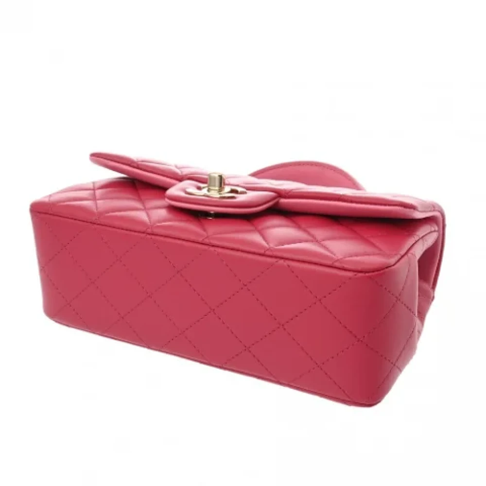 Chanel Vintage Pre-owned Leather chanel-bags Pink Dames