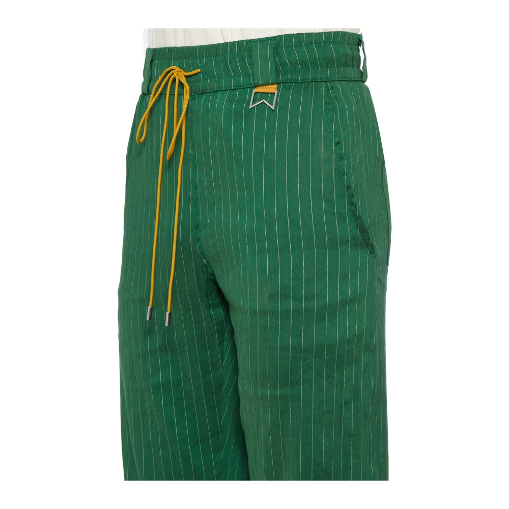 Rhude Linnenmix Broek Green Heren