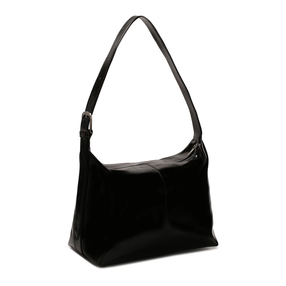 Kazar Minimalistische handtas met schouderband Black Dames