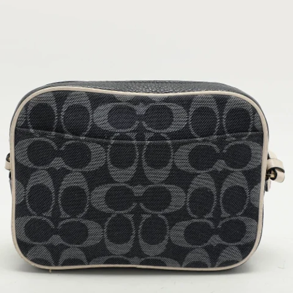 Coach Pre-owned Canvas shoulder-bags Blue Dames