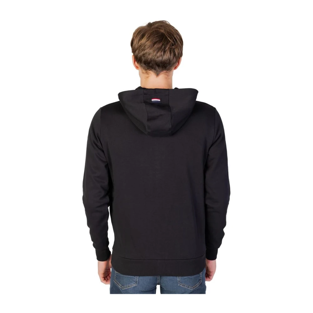 U.s. Polo Assn. Zwarte Hoodie van Katoen Black Heren