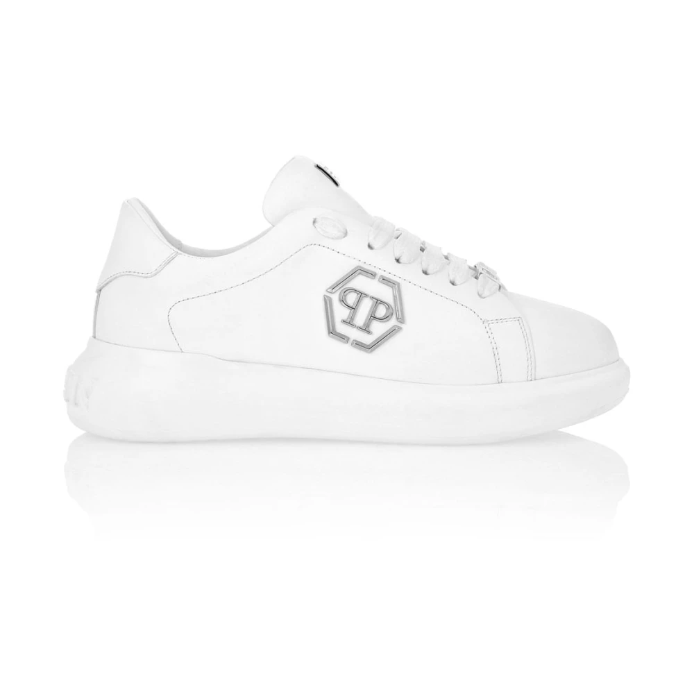 Philipp Plein Women's White Lo-Top Trainers - Sneakers - 8 Uk - Shoes